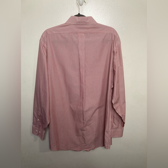 Brooks Brothers Regent red striped long sleeve button down dress shirt. 17.5 - Picture 4 of 4